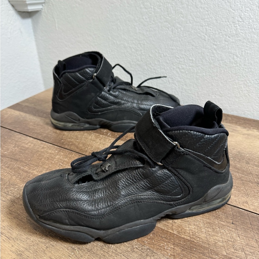 Vintage Nike 312455-002 Air Penny 4 Black Lace-Up Basketball Shoes Men's 10.5 - Picture 2 of 7